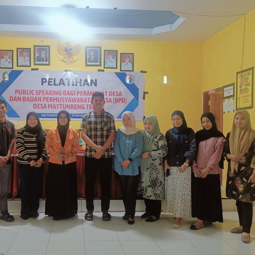Pelatihan Public Speaking bagi Perangkat Desa dan Anggota Badan Permusyawaratan Desa (BPD)