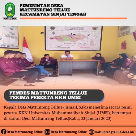 Penerimaan K3 UMSI oleh  Kepala desa M3e